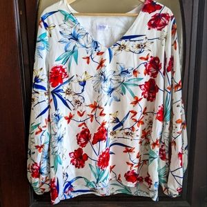 Qearal Amazon floral blouse size Large